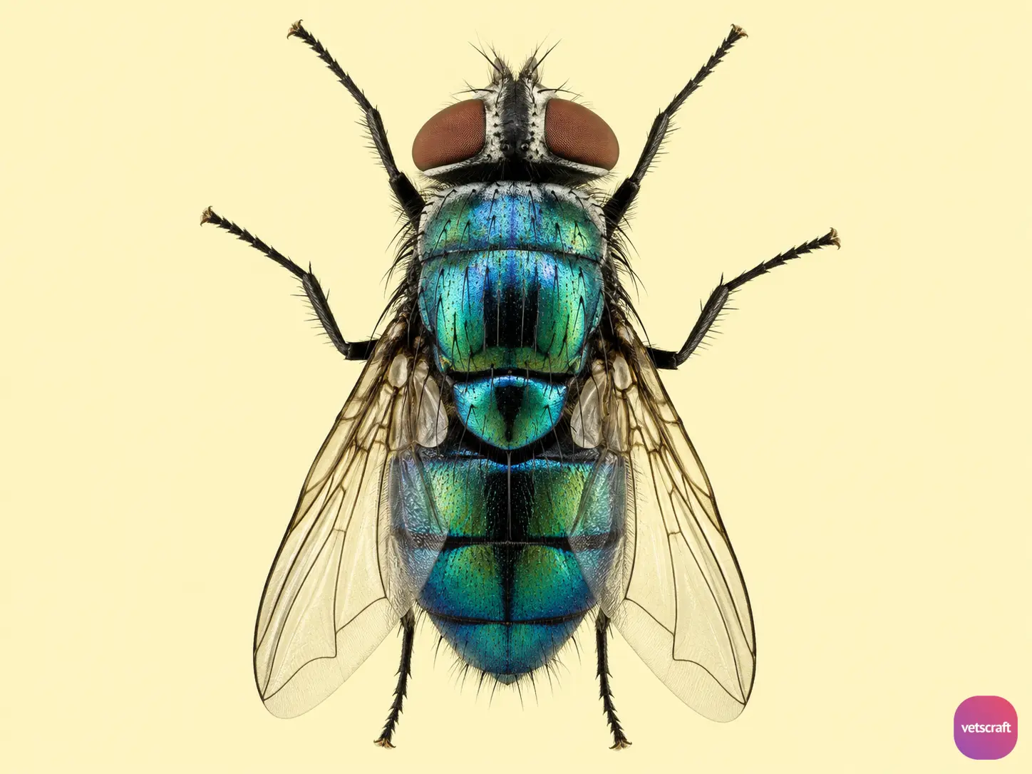 Chrysomya bezziana (Blue-Green Bottle Fly or Old World Screwworm Fly)