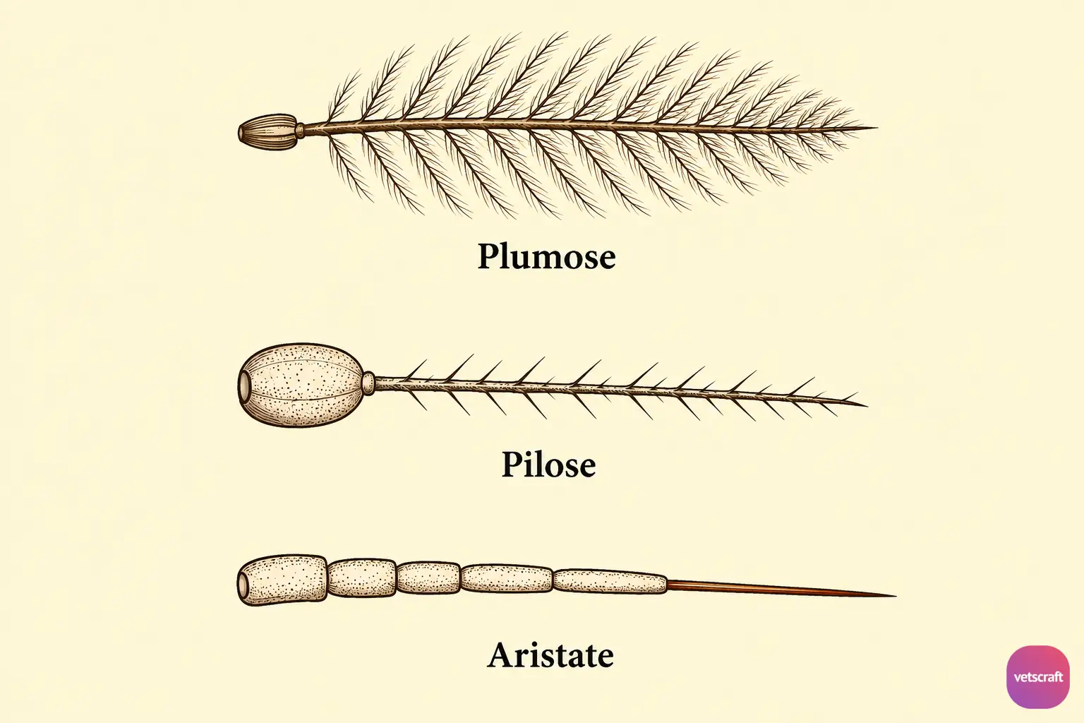 Comparison of Plumose, Pilose, and Aristate Antennae