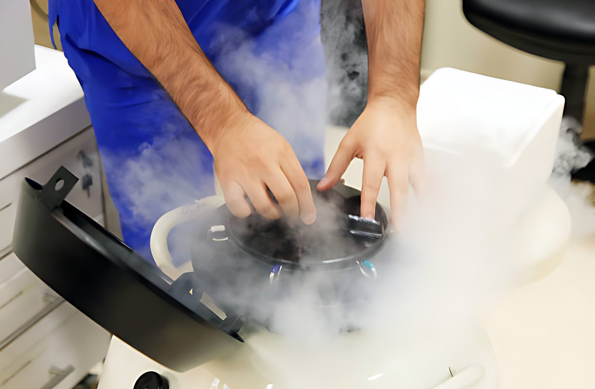 Freezing of Semen in LN2