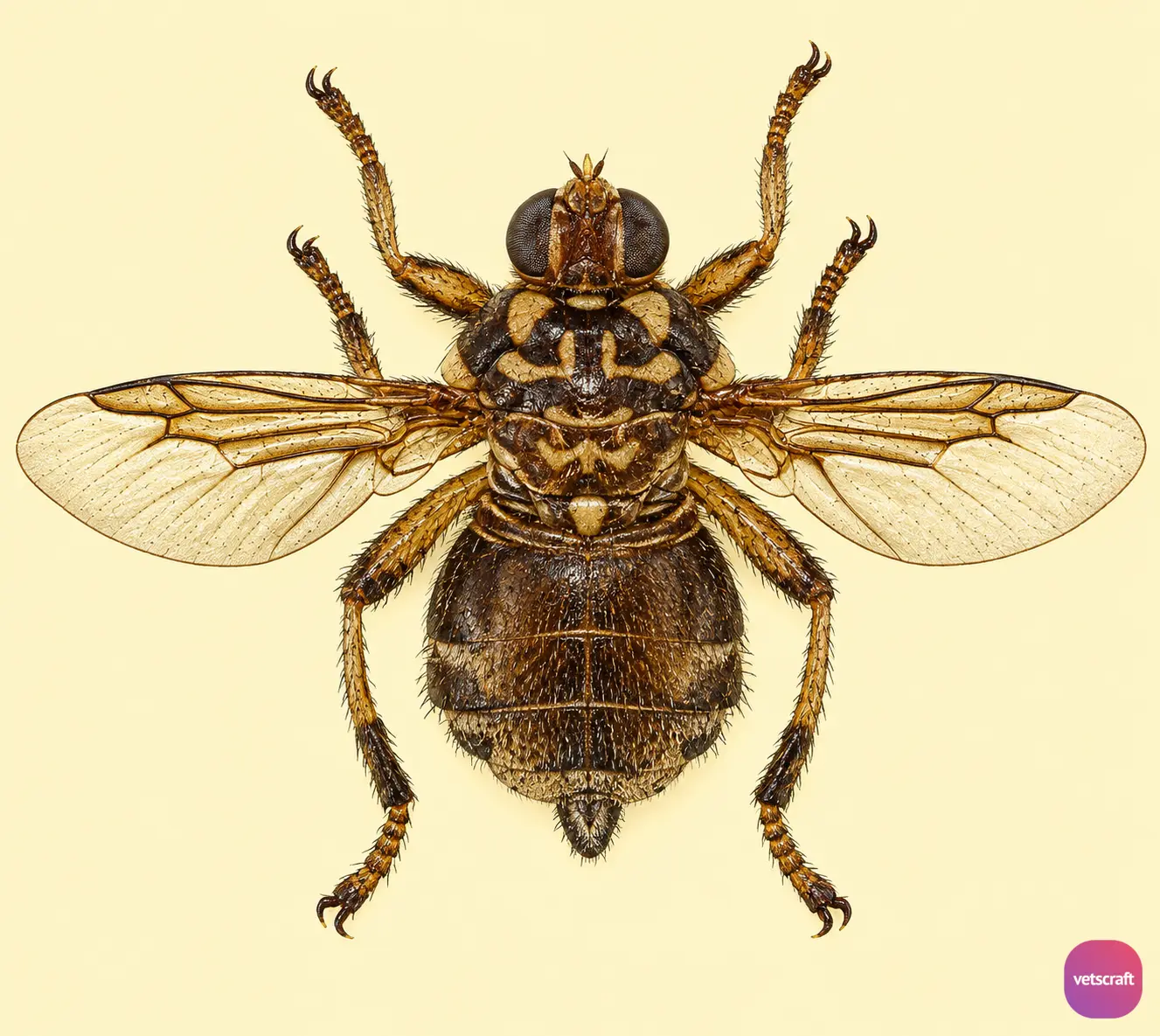 Hippobosca maculata (Forest Fly or Winged Fly or Louse Fly)