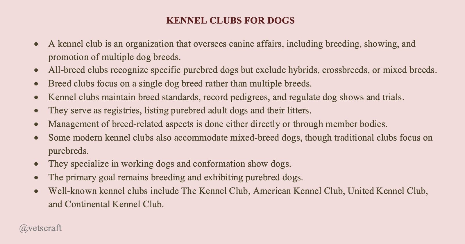 Kennel Clubs for Dogs