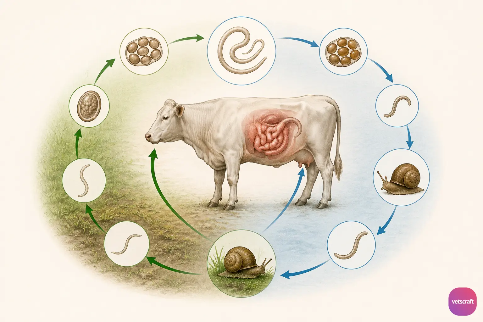 Life Cycle of Nematodes (Roundworms)