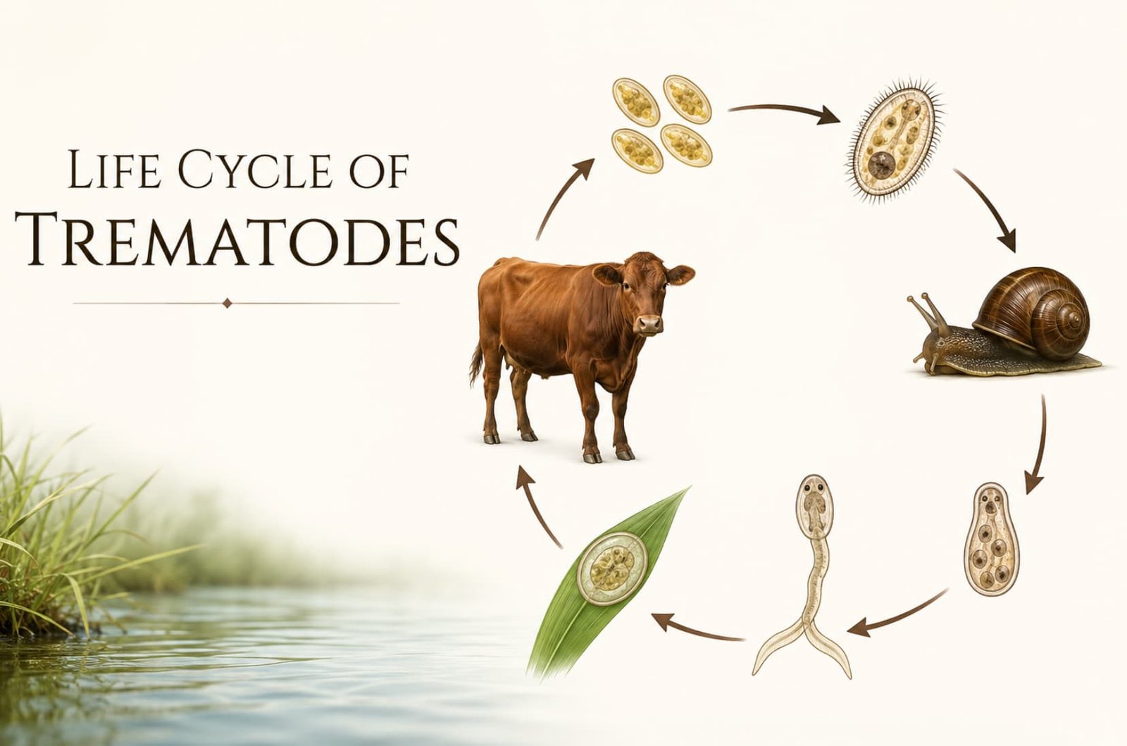 Life Cycle of Trematodes (Flukes)