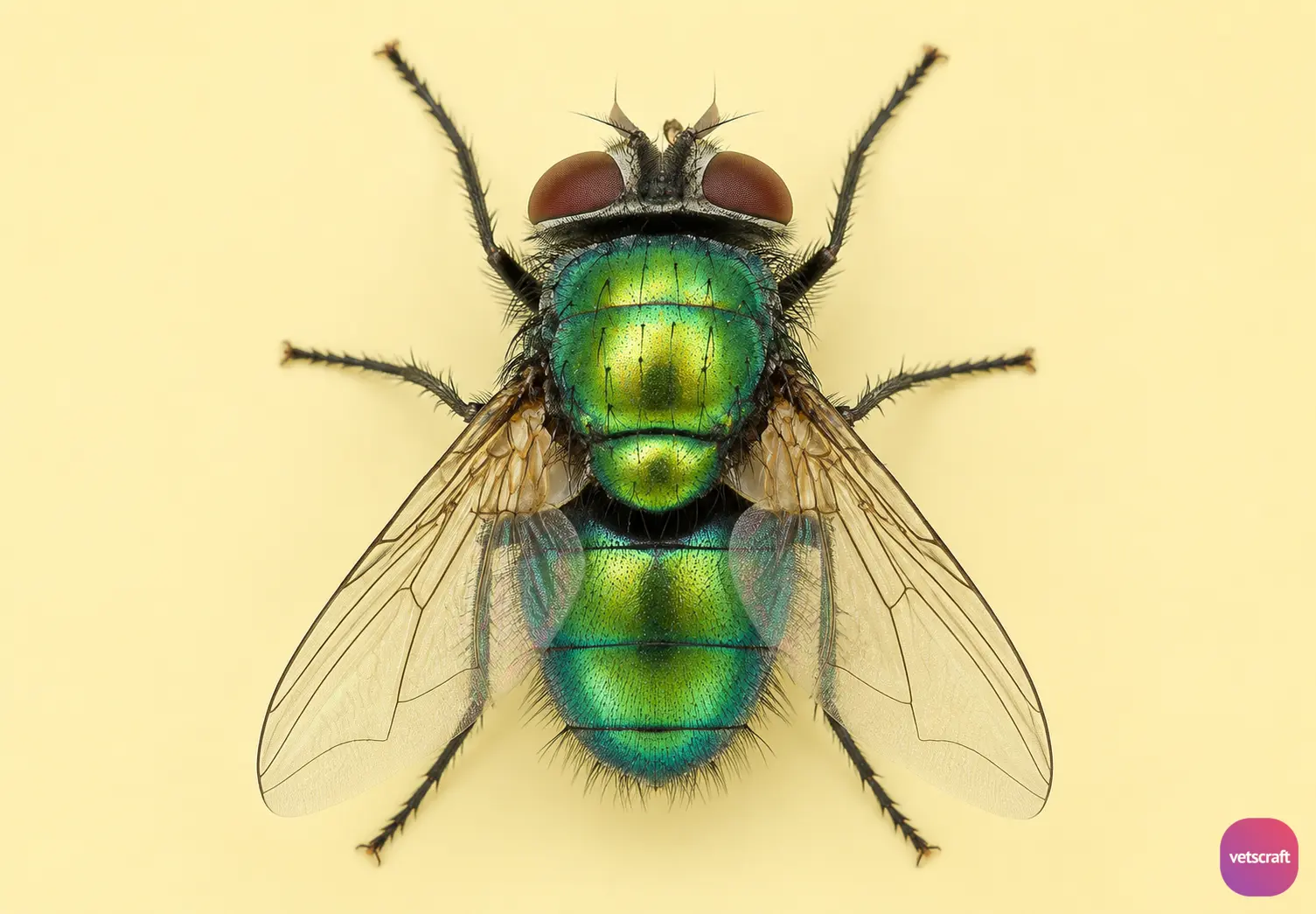 Lucilia cuprina (Green Bottle Blow Fly or Copper Bottle Blow Fly)