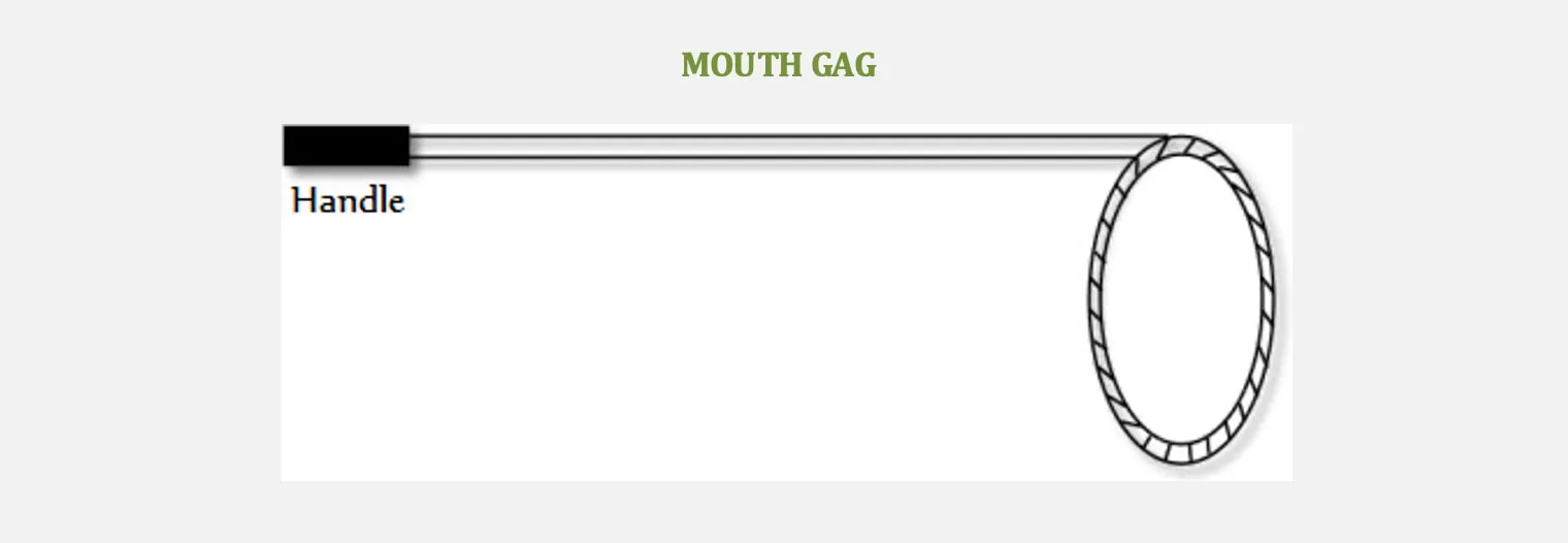 Mouth Gag for Restraining of Wild Animals