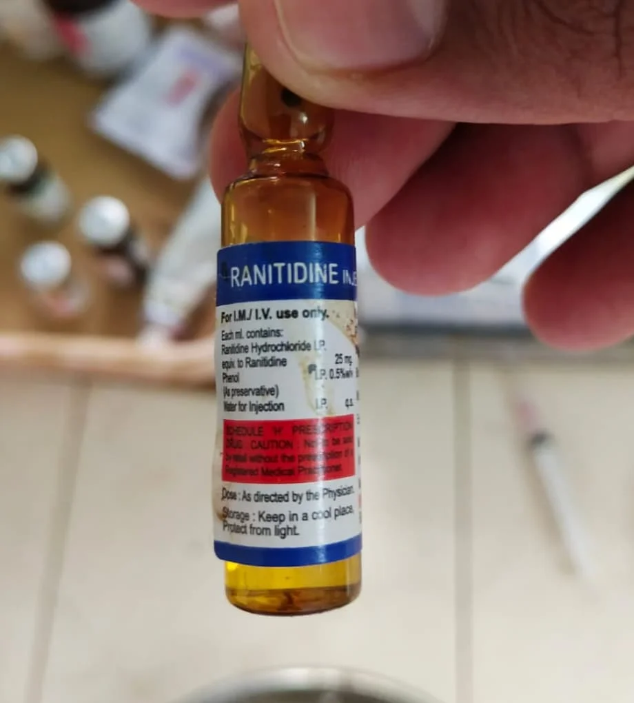 Ranitidine Hydrochloride injection for animals