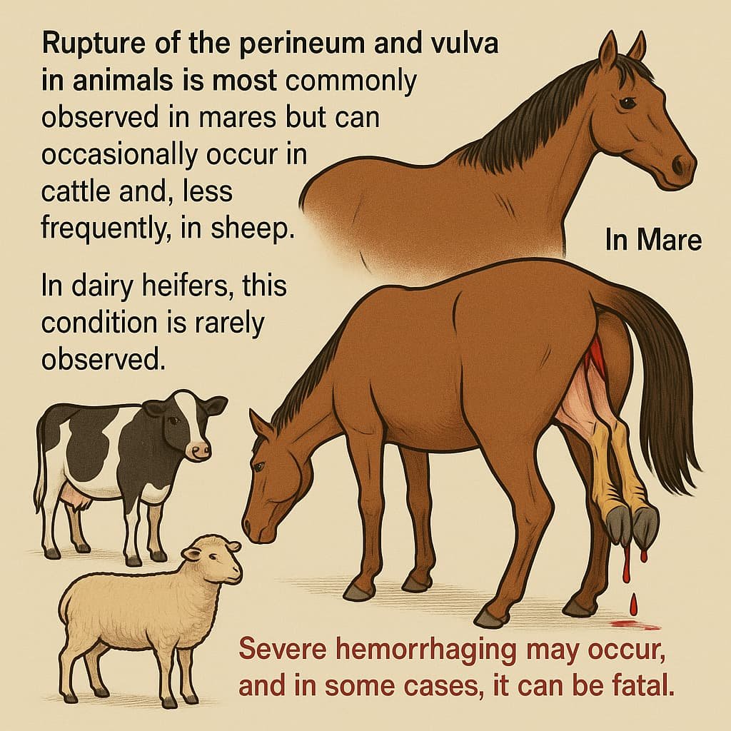 Rupture of the Perineum and Vulva in Animals