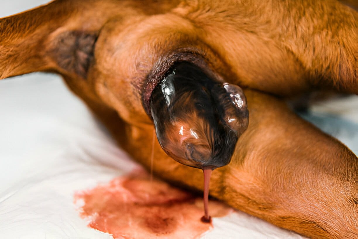 Subinvolution of Placental Sites (SIPS) in a Dog