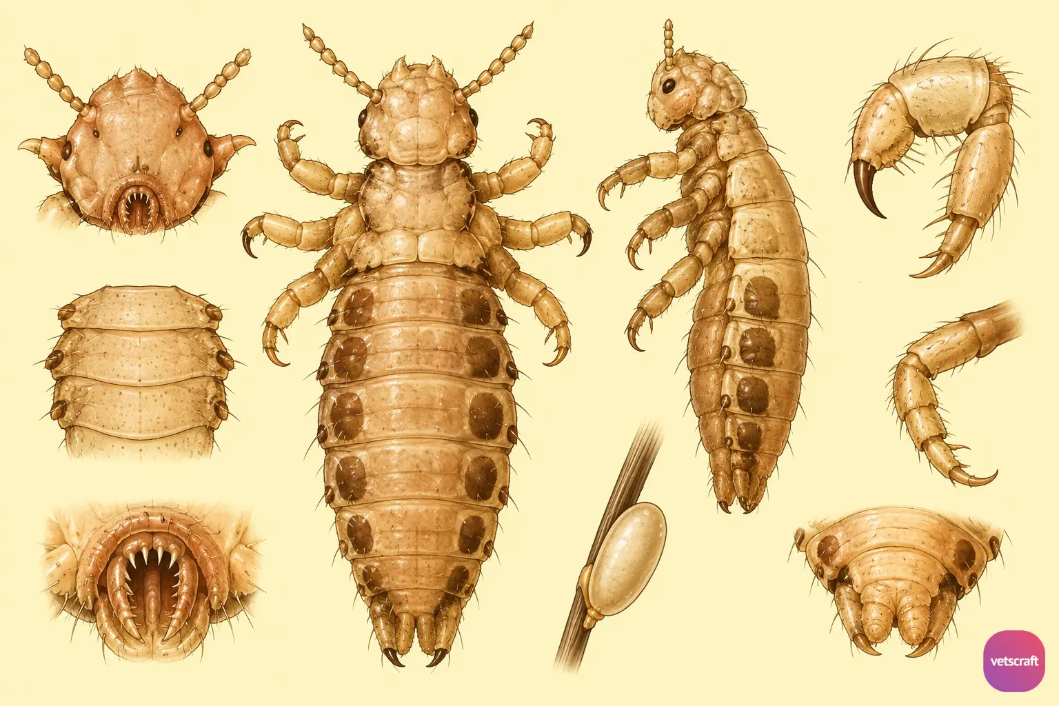 Sucking Lice (Order Siphunculata or Anoplura)