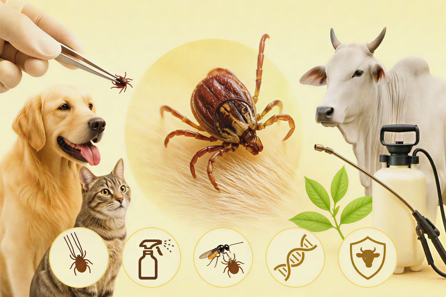 Tick Control and Treatment in Animals (Mechanical, Chemical, Biological & Other Methods)